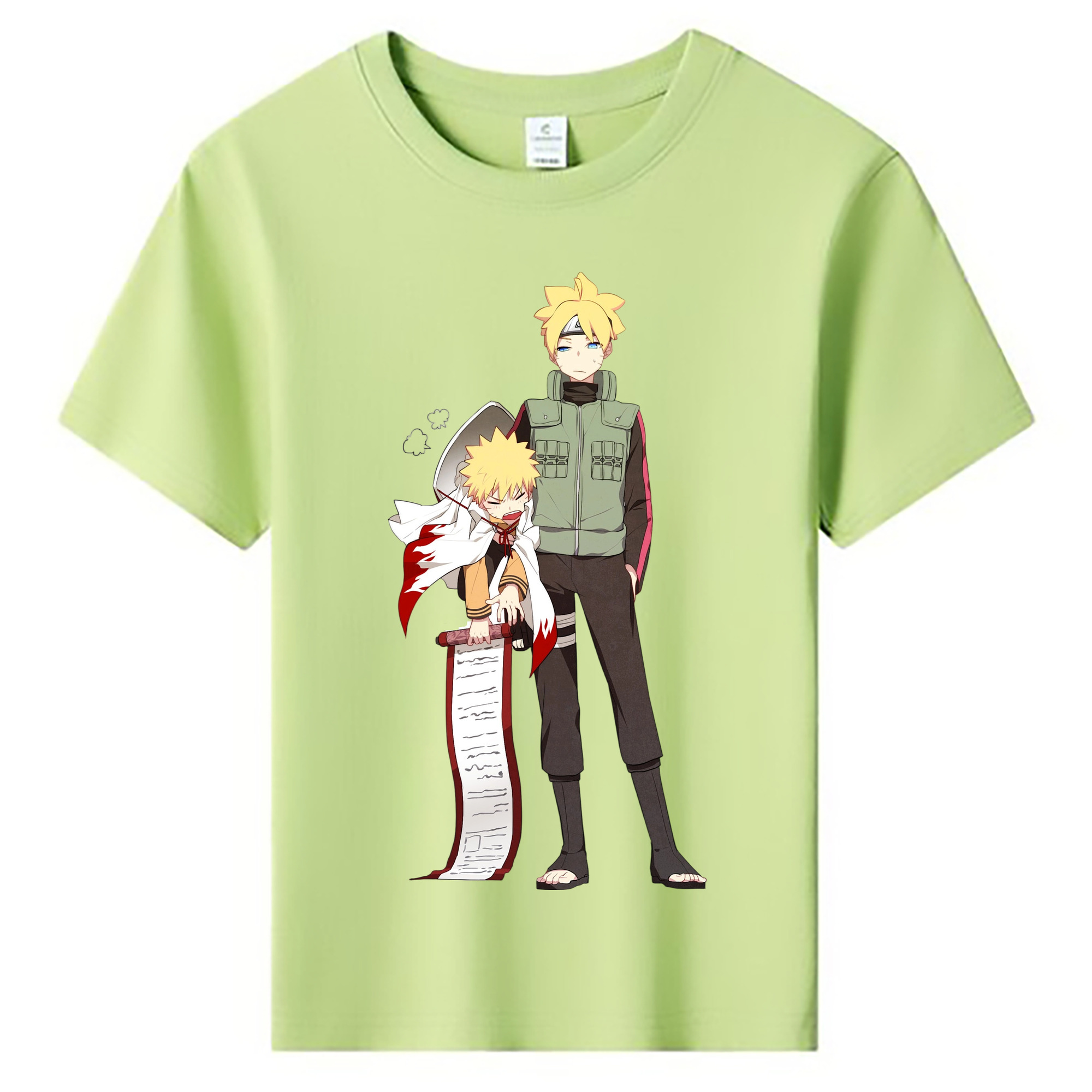 （画像用） NARUTO -ナルト- 波風 ミナト Namikaze Minato 綿100％キッズTシャツ（フロントプリント）
